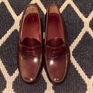 Elegant Burgundy Leather Loafers